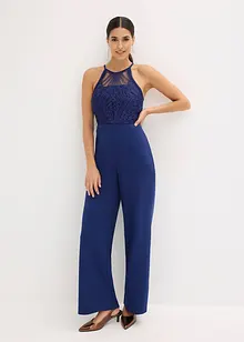 Jumpsuit med blonde, bonprix