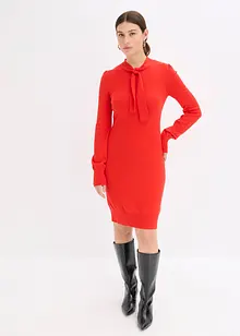 Strikket kjole i lett viskosemiks, bonprix