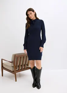 Strikket kjole i lett viskosemiks, bonprix