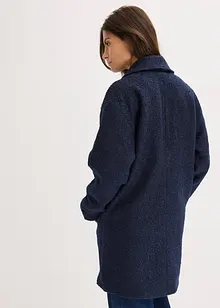 Kort, oversized kåpe i bouclé, bonprix