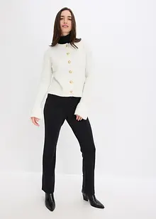Strikkejakke med dekorative knapper, bonprix