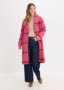 Oversized kåpe i ull-look, bonprix