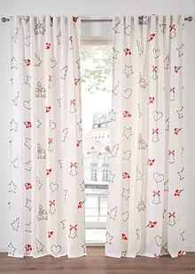 Gardin med julemønster (1-pack), bonprix