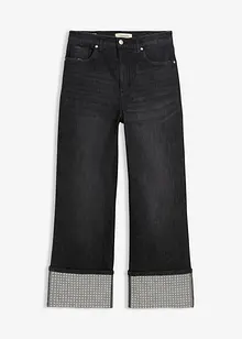 Straight-jeans High Waist med turn up, bonprix