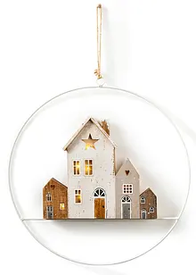 LED-hengedekorasjon med hus, bonprix