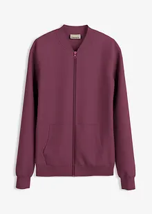 Sweatshirt i scuba-materiale med glidelås, bonprix