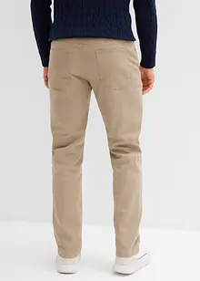 Regular Fit-bukse i varmende materiale med mykt flanellfôr og stretch, Straight, bonprix