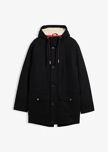 Vinterparkas med piléfôr i hetten, bonprix