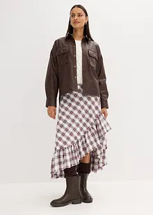 Skjorte av imitert skinn i used look, bonprix