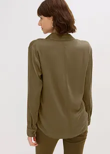 Bluse i lett sateng, bonprix