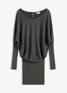 Strikket kjole i lett viskosemiks, bonprix