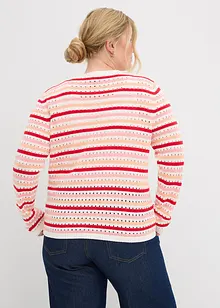Genser med hullmønster, bonprix