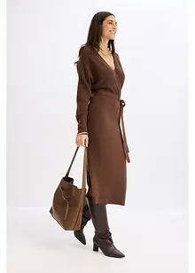 Strikkekjole av lett viskosemiks, bonprix