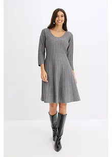 Strikket kjole i lett viskosemiks, bonprix