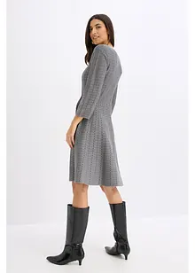 Strikket kjole i lett viskosemiks, bonprix