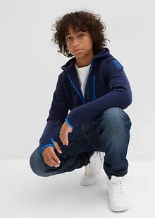 Fleecejakke med kontrastdetaljer, bonprix