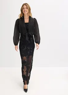 Maxikjole med blomsterbroderi, bonprix