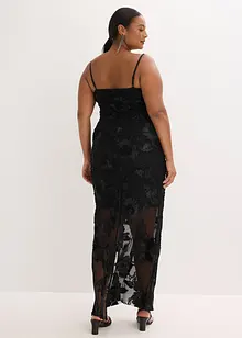 Maxikjole med blomsterbroderi, bonprix