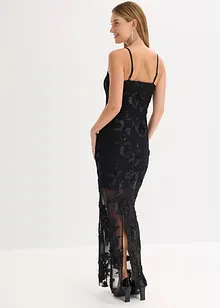 Maxikjole med blomsterbroderi, bonprix