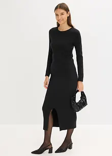 Finstrikket genser i myk viskosemiks, bonprix