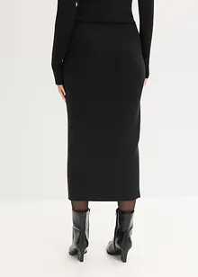 Finstrikket skjørt av myk viskosemiks, bonprix