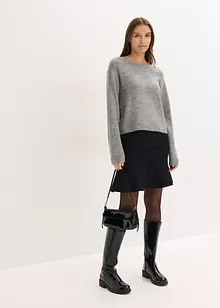 Miniskjørt i behagelig Punto di Roma-materiale, bonprix