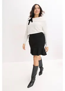 Miniskjørt i behagelig Punto di Roma-materiale, bonprix