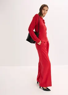 Grovstrikket genser med knyting, bonprix