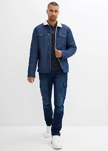 Termo Regular Fit cargo-jeans med komfortlinning og flanellfôr, Straight, bonprix