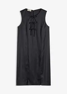 Minikjole i sateng med glans, bonprix