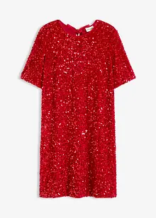 Minikjole i materiale med glans, bonprix