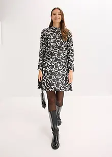 Midikjole i lett viskosemiks, bonprix