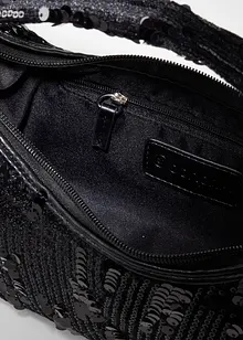 Liten håndveske med paljetter, bonprix