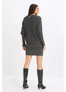 Strikket kjole i lett viskosemiks, bonprix