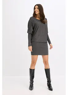 Strikket kjole i lett viskosemiks, bonprix