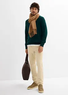 Regular Fit-pull on-kordfløyelsbukse, Straight, bonprix