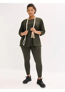 Varmende leggings med refleksdetaljer og mobillomme, bonprix