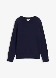 Finstrikket genser av 100% bomull, bonprix