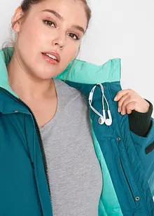 Lang, vannavvisende funksjonsjakke med hette, bonprix