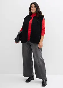 Langermet topp i figurnær modell, bonprix