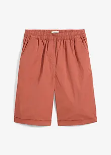 Bermudashorts i papertouch-materiale av bomullsmiks, bonprix