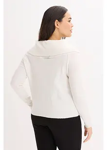 Oversized genser med carmenutringning, bonprix