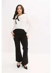 Oversized genser med carmenutringning, bonprix