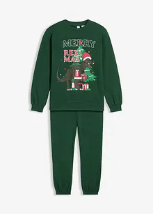 Joggedress i 100% bomull (2-delt sett), bonprix