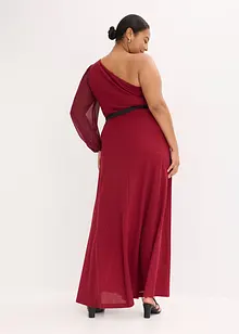 One Shoulder-kjole med glitter, bonprix