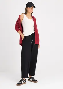 Lang sweatshirt med glidelås, bonprix