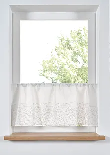 Kafégardin  med glanset broderi, bonprix