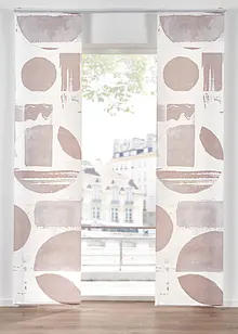 Ugjennomsiktig panelgardin med mønster (1-pack), bonprix