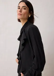 Bluse med silke, bonprix