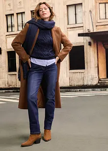 Varmende, Straight-jeans Mid Waist med komfortlinning, bonprix